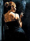 Fabian Perez Sensual Touch in the Dark painting